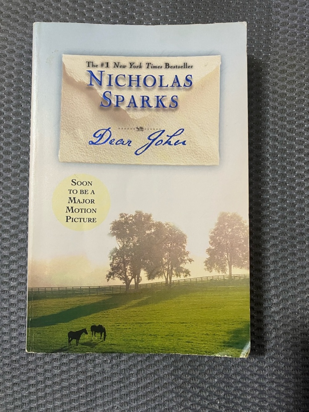 Nicholas Sparks “Dear John” Book Paper- New York Times Best selling author 2007